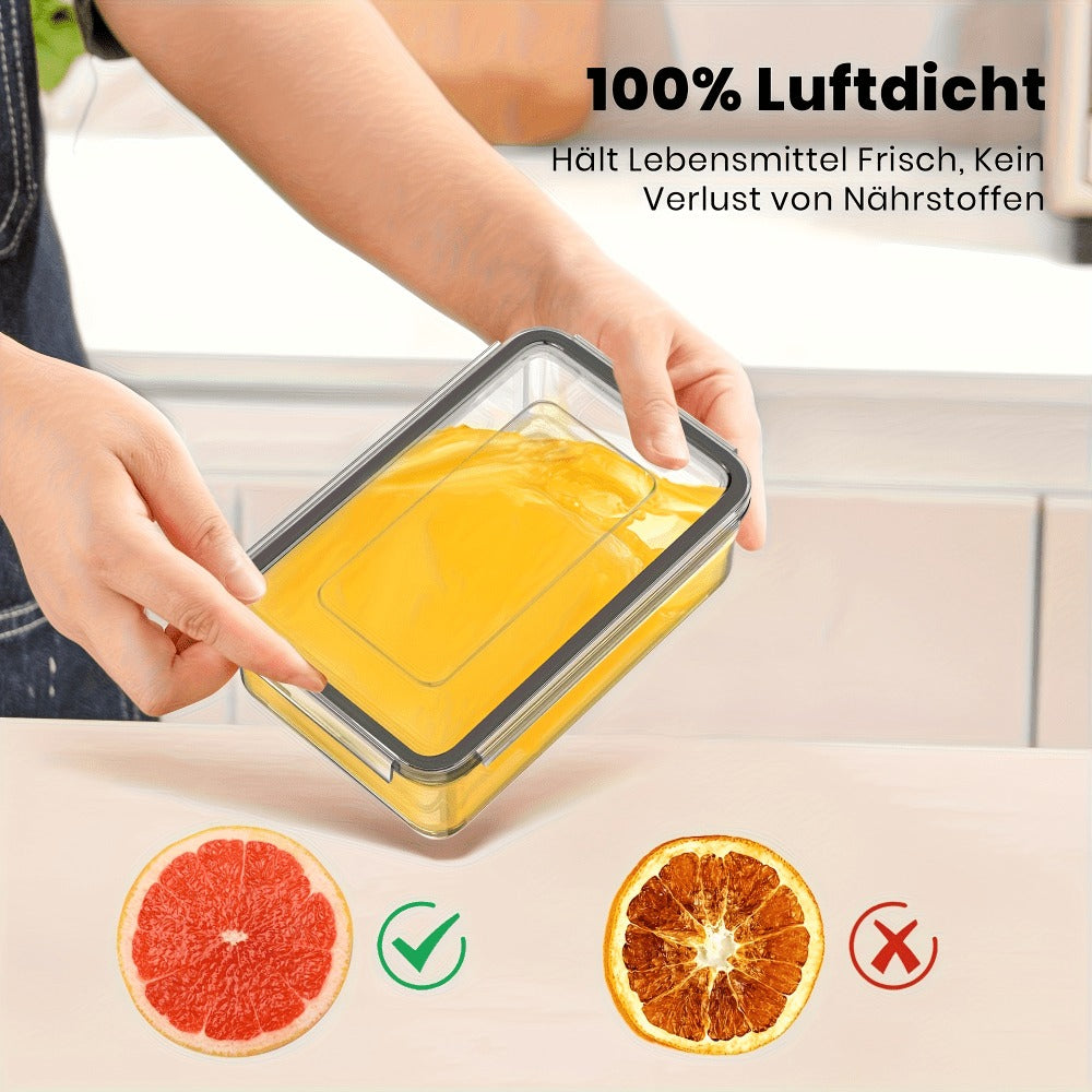 Stackable Food Storage Containers with Lids - Microwave and Freezer Safe Leak Proof Plastic Boxes for Fruits Vegetables and Leftovers, Heavy Duty Reusable Meal Prep Containers for Kitchen Pantry Organization, Available in 24, 48 and 50 Piece Sets