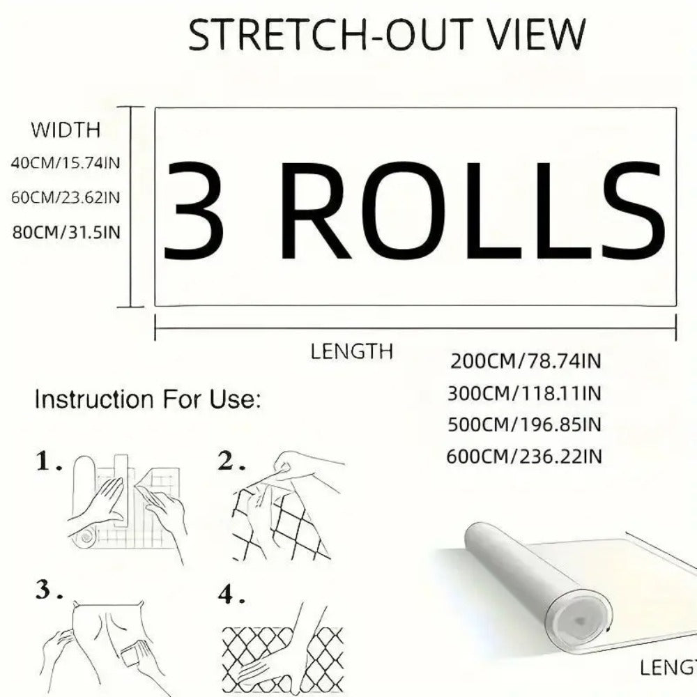 Self-Adhesive Marble Vinyl Floor Wallpaper 3 Rolls 23.62x197.75in - Waterproof Oil-Proof Anti-Slip Wear-Resistant Peel and Stick Floor Tiles for Kitchen Bathroom Living Room Home Renovation Straight Edge