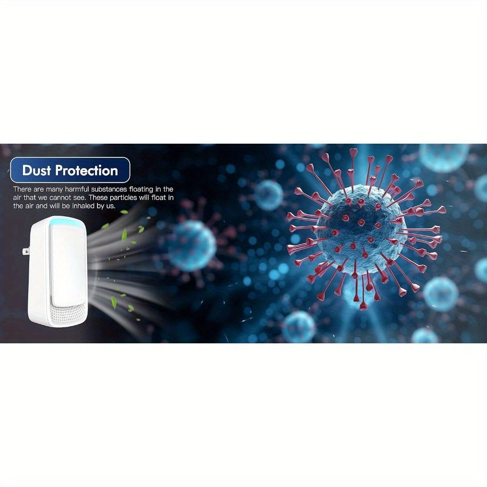 Plug-In Air Purifier Ionic ¨C Filterless & Silent Odor Neutralizer for Home, Pets, Office & Gym, Compact 24/7 Fresh Air, Zero Maintenance, Space-Saving Design, Ideal Gift (2 or 6 Pack)