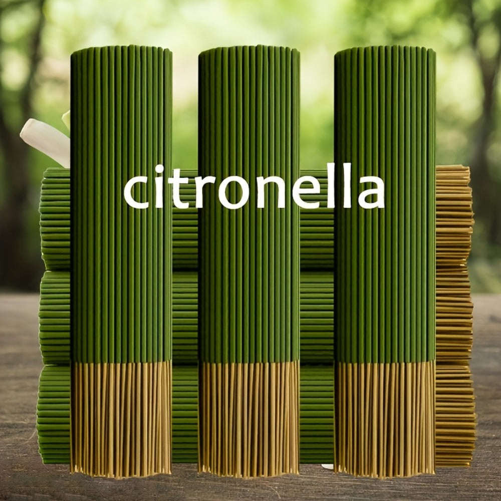 Lemongrass Incense Sticks 205 Pack ¨C 45-Minute Long Burn Aromatherapy Sticks for Yoga, Meditation & Relaxation, Outdoor & Indoor Use for Home, Garden, Camping, Pool & Holiday Decor