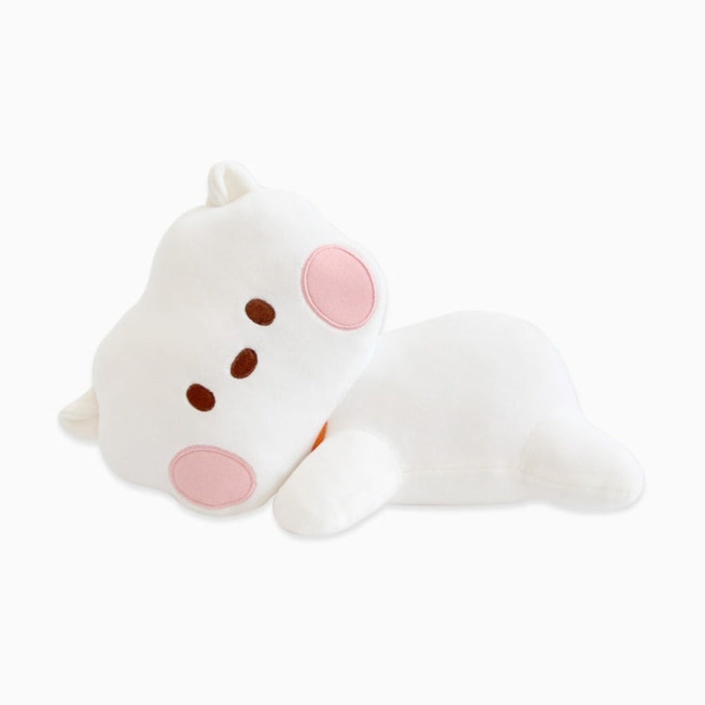 BT21 Minini Lying Cushion Official Plush Pillow Soft Stuffed Character Cushion for BTS ARMY Fans Collectible Kpop Merchandise Home Decor Gift Tata Chimmy RJ Cooky