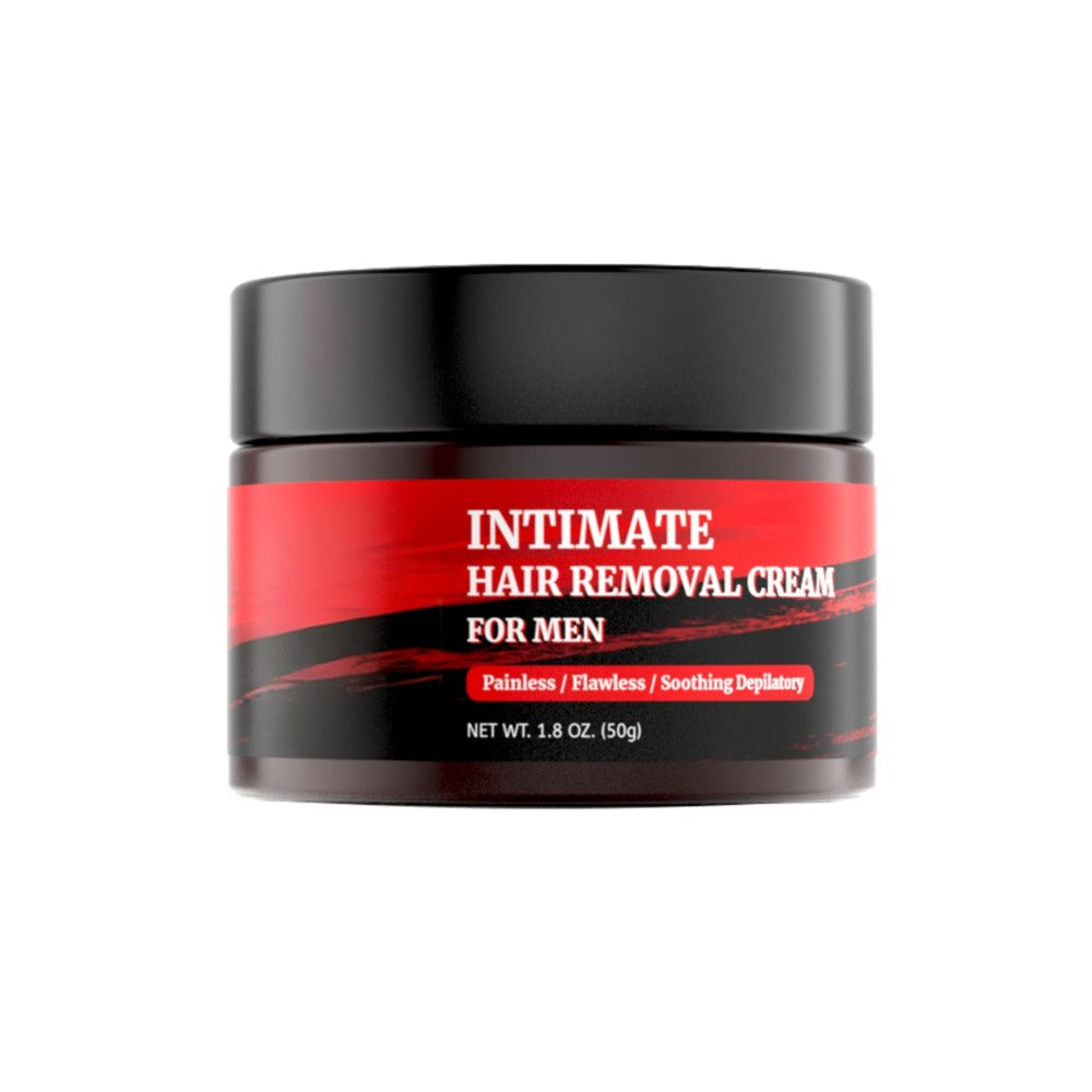 Hair Removal Cream for Men - Fast Acting Depilatory for Chest Back Legs Arms Intimate Areas Sensitive Skin Formula 50g