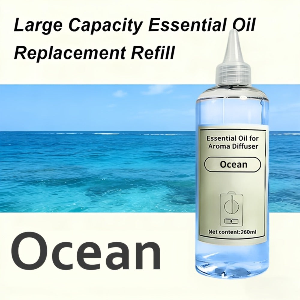 Essential Oil Refill for Aroma Diffusers - 16.91oz Large Capacity, Long-Lasting Fragrance, Anti-Spill Design, Odor Eliminating, Compatible with Most Diffuser Models, Rose Ocean Lavender Sandalwood