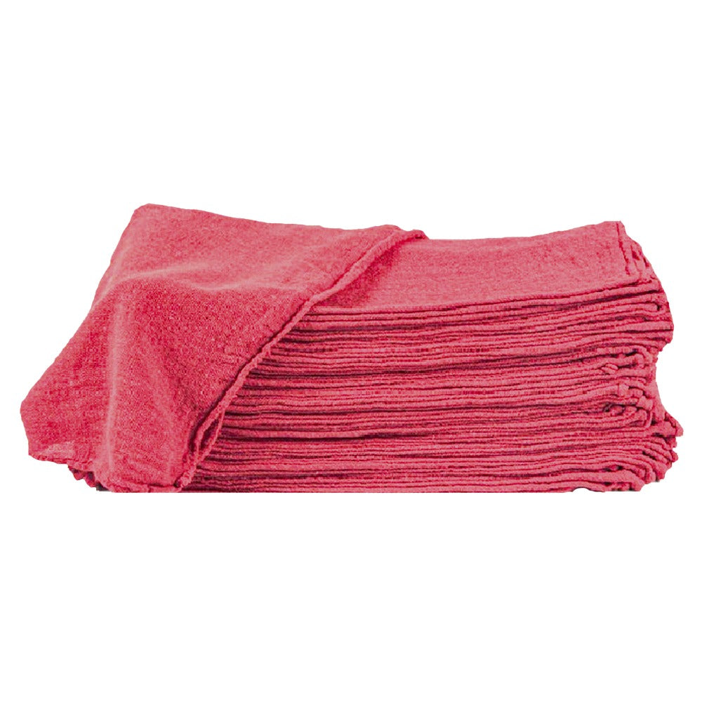 Cotton Shop Rags 12x14 Inch Absorbent Lint-Free Cleaning Towels Multipurpose Shop Towels for Automobile Garage Industry Home Red White Navy Blue 50 100 150 200 500 Pack Bulk Value
