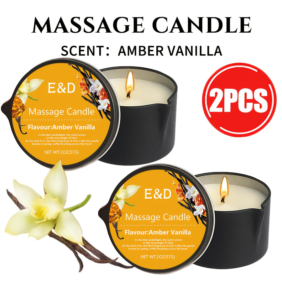 Scented Massage Candle 2-in-1 Soy Wax Essential Oil Body Lotion 20+ Scents 1pc 2pcs 6pcs Spa Nail Salon Pedicure Wedding Valentine Christmas Gift for Women