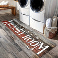 Farmhouse Laundry Room Runner Rug - Non-Slip Washable Retro Kitchen & Bathroom Mat | Anti-Slip Floor Runner for Laundry Room, Kitchen, Bathroom & Entryway | Boho Home Decor Accent Rug Multiple Sizes