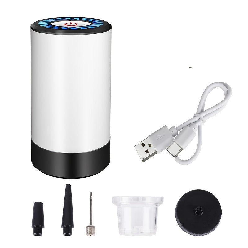 Cordless Vacuum Pump with Multiple Accessories ¨C Portable Food Vacuum Sealer & Dehumidifier for Food Preservation, Crisper Containers, Travel Space Saving & Outdoor Storage