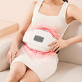 Electric Abdominal Massager with Heat - Rechargeable Portable Stomach Massager with 3 Massage Modes & Heating Function for Abdominal Pain Relief, Belly Relaxation, Cramp Relief, Home & Office Use