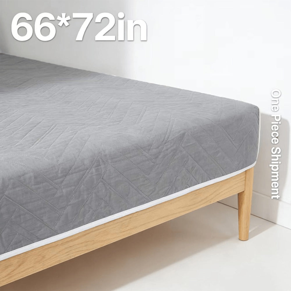 Washable Leak-Proof Mattress Protector for Seniors - Breathable Mesh Polyester, Urinary Incontinence & Bedwetting Pad | Twin, Full, Queen, King