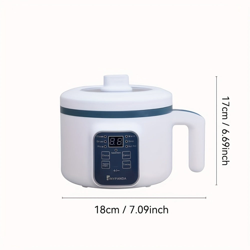 Electric Hot Pot 1.7L Multifunctional | 6 Cooking Modes Steam & Cook Non-Stick Mini Electric Cooker with Overheat & Dry Protection for 1-2 People ¨C Rice, Soup, Noodles & More, Single & Double Layer