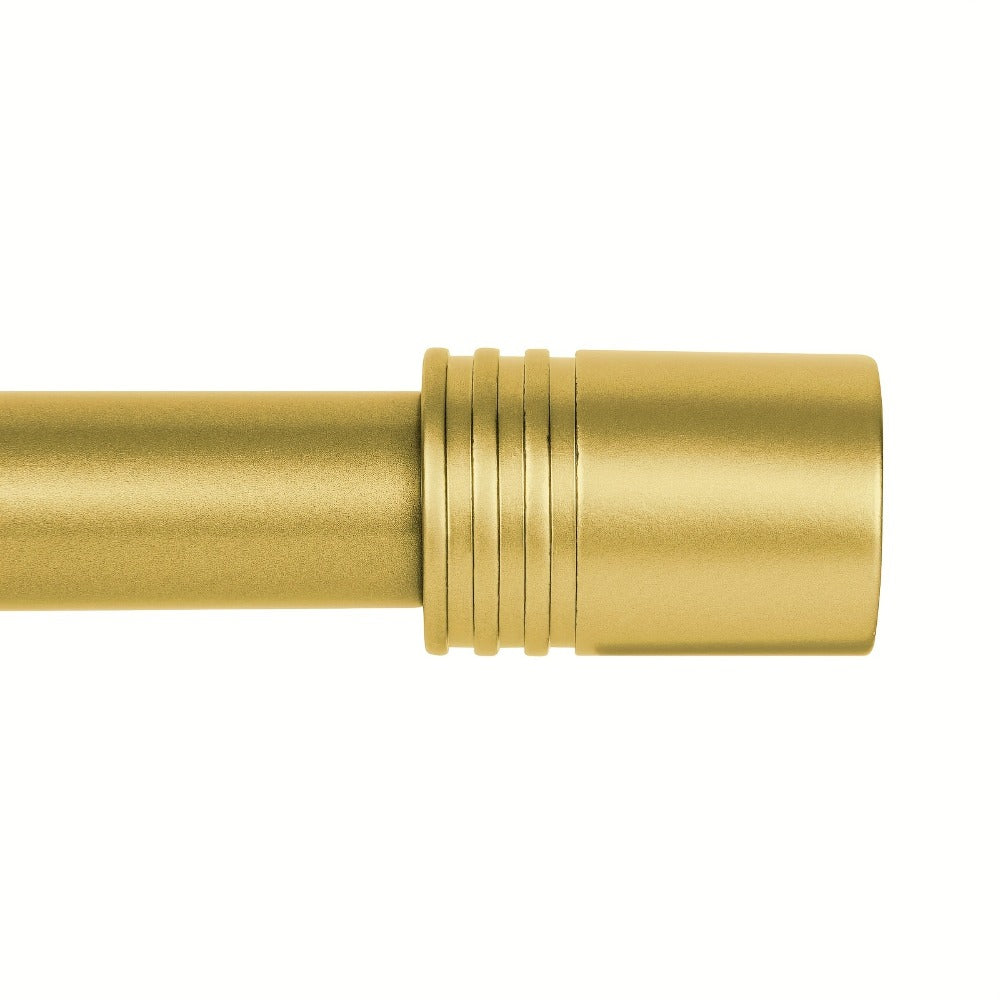 Adjustable Curtain Rods for Windows 1 Inch Diameter ¨C Modern Decorative Drapery Rod with End Finials, 18¡±-45¡± to 36¡±-120¡± | Black, Brushed Nickel & Gold Finish