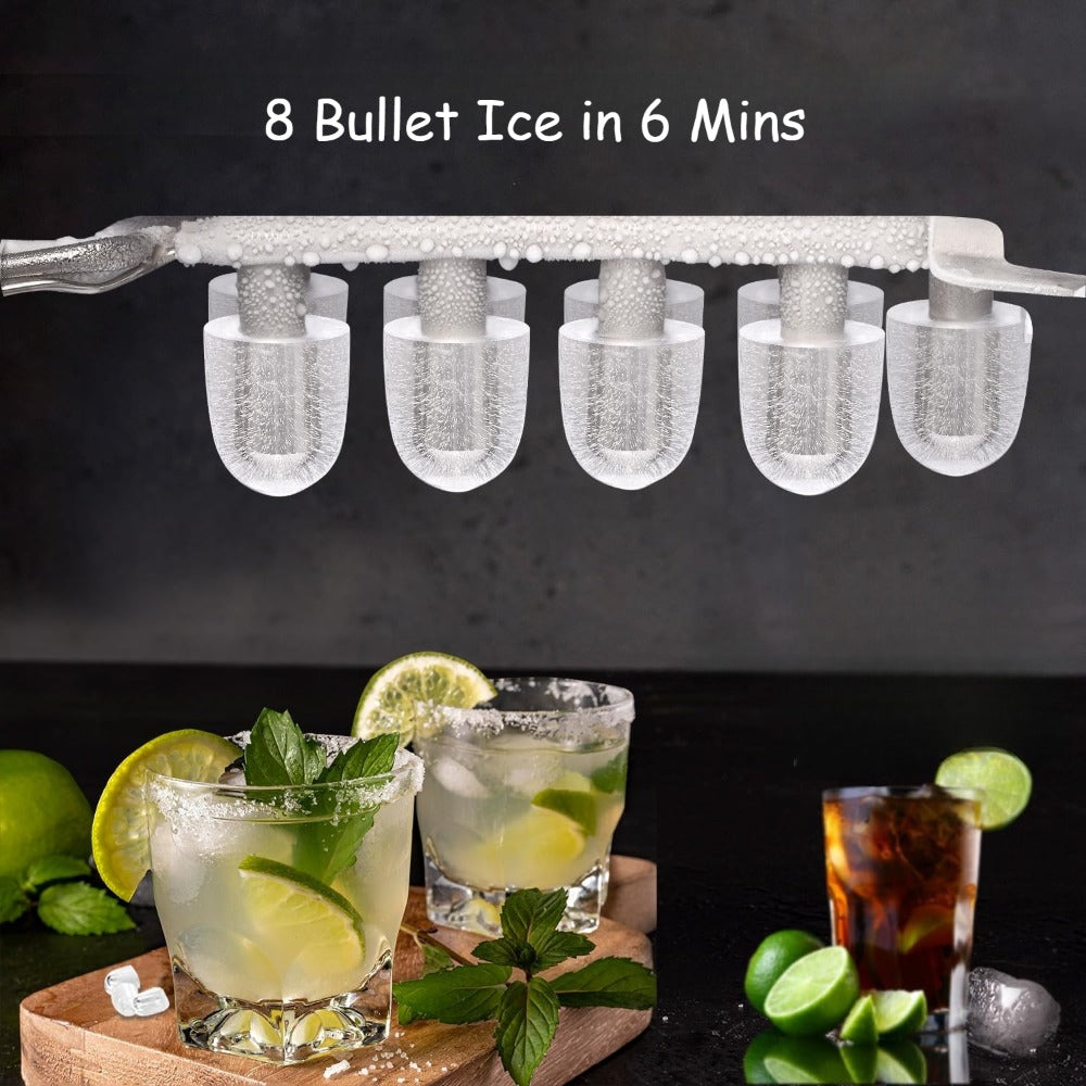 Ice Maker Machine ¨C Nugget Ice & Bullet Ice Countertop, 26-35 Lbs Daily, One-Button Operation, Self-Cleaning, Portable Ice Maker with Ice Scoop for Home, Kitchen & Office