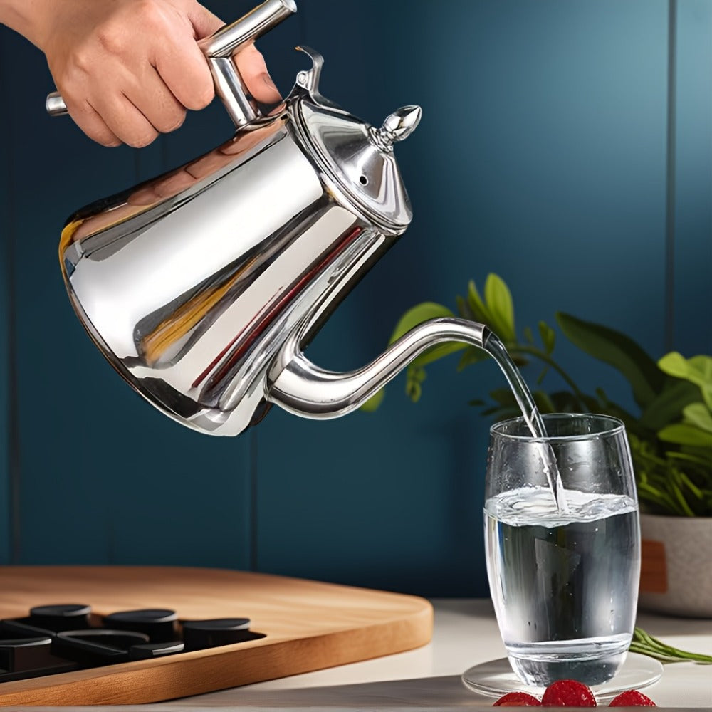 Stainless Steel Tea Kettle with Filter ¨C Tea Pot Coffee Pot Cold Water Pitcher for Home Hotel Restaurant, Induction Cooker Compatible, Thickened