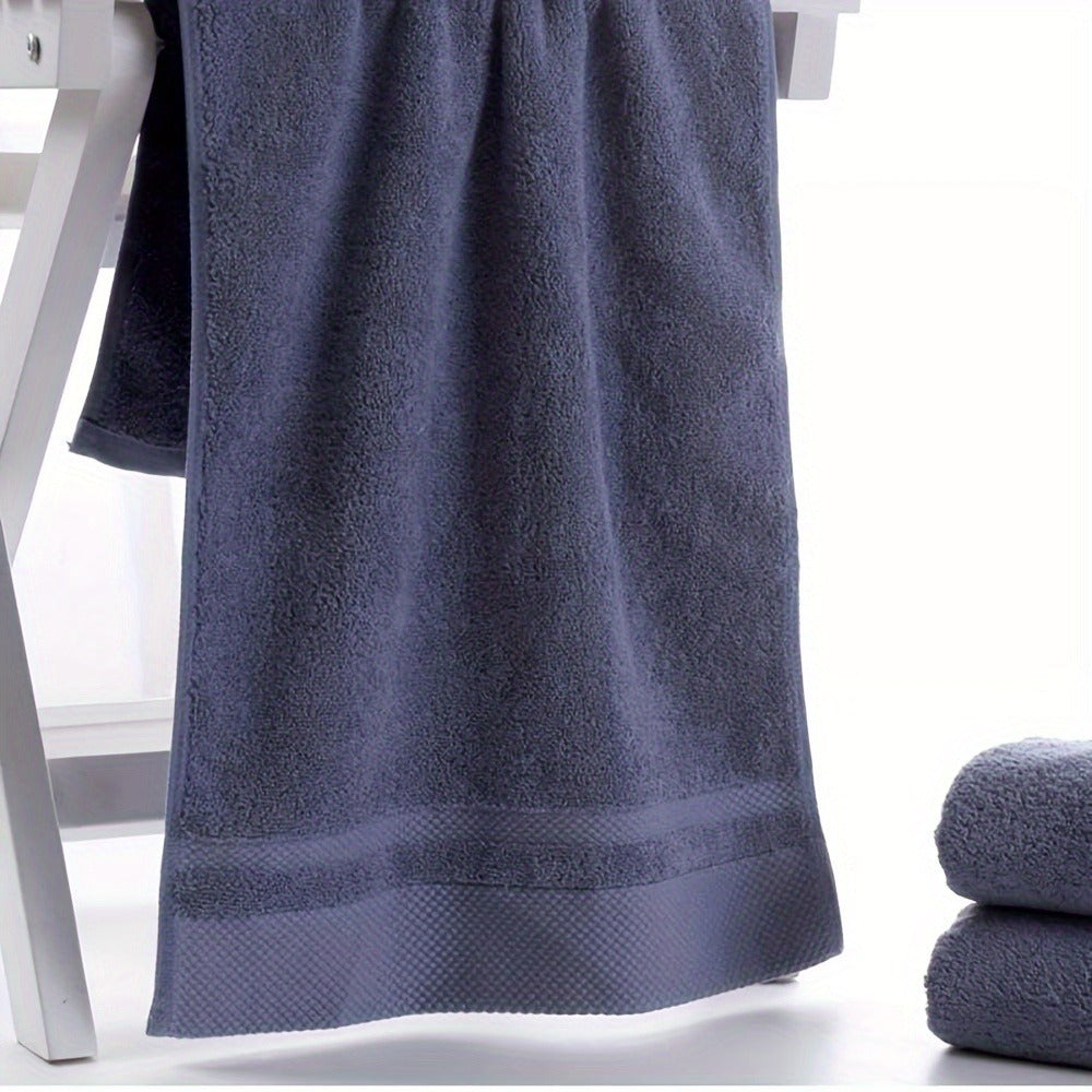 100% Cotton Bath Towel 500GSM Ultra Absorbent Soft Quick Dry Thick Hand Towel for Bathroom Gym Machine Washable Khaki Purple Blue Gray Green White 6-Pack Colorful