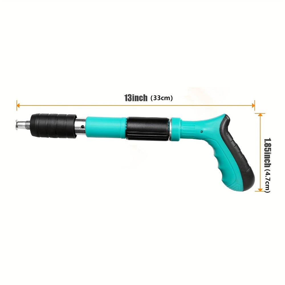 Manual Nail Gun for Concrete & Brick - 5-Speed Adjustable Mini Nailer Compact Lightweight Portable Nail Gun for DIY Home Decoration Construction Carpentry Tool