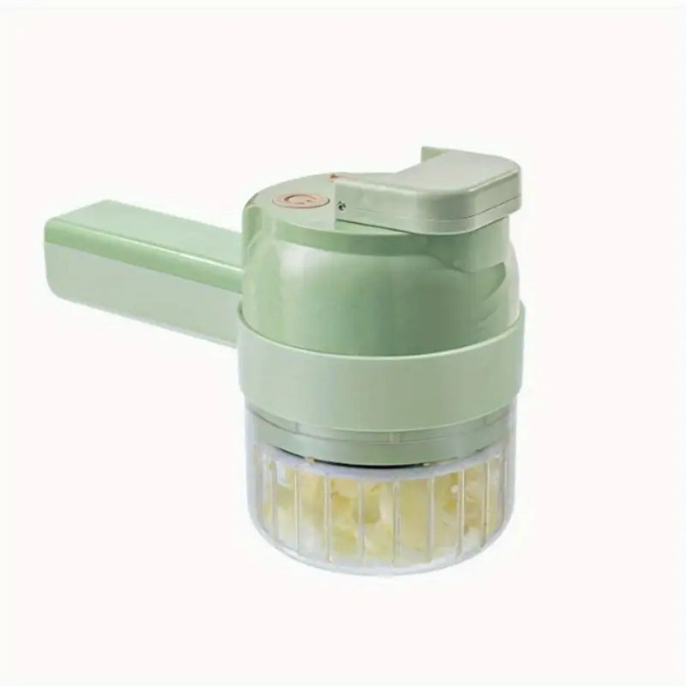 Mini Electric Food Chopper Portable USB Rechargeable 1 Cup Multifunctional Food Processor for Garlic Onion Celery Vegetables Easy to Clean with Cleaning Brush White
