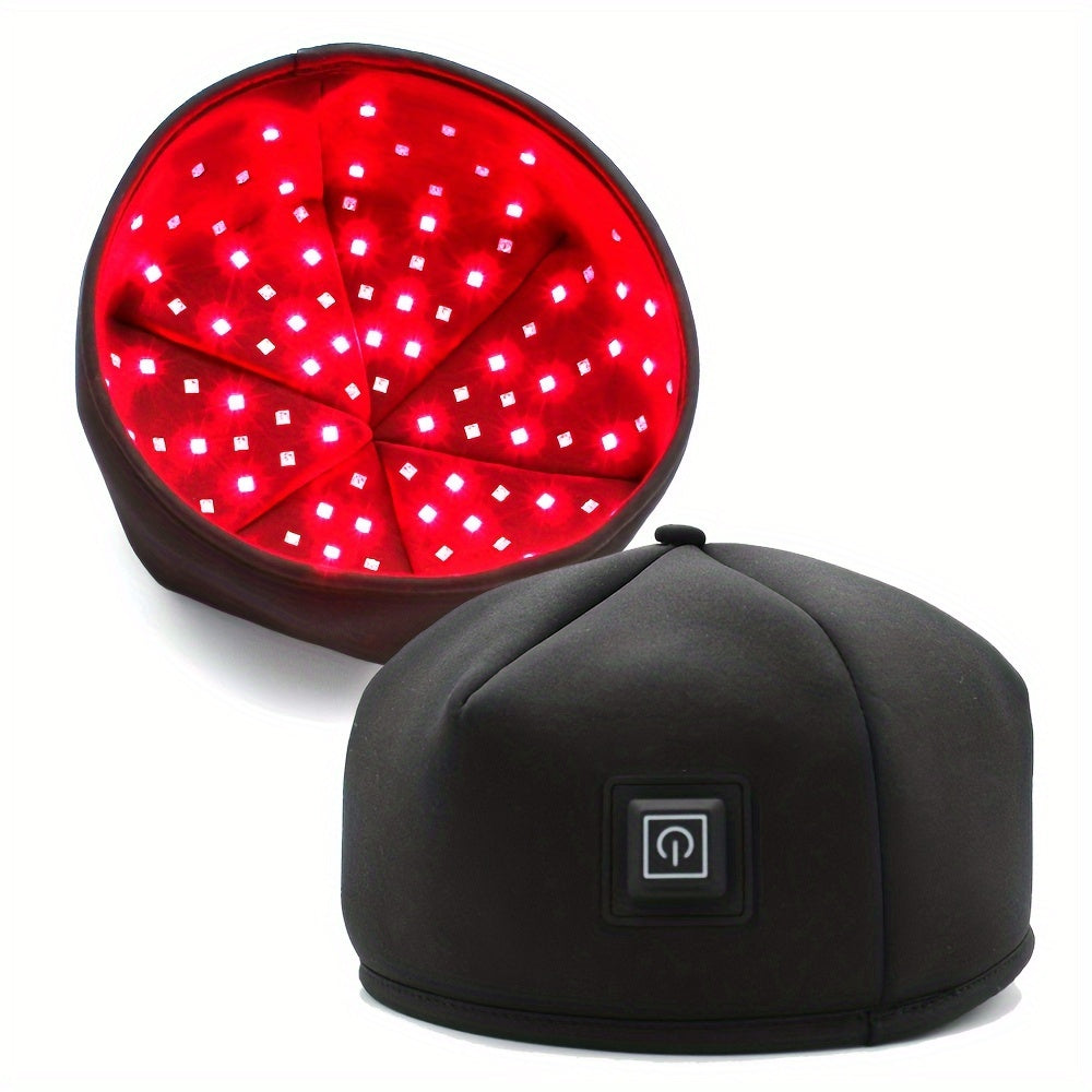 Red Light Therapy Cap FDA Cleared 120 LEDs | 660nm & 830nm Wavelength Hair Growth Helmet for Home Use | Near Infrared Light Therapy Hat for Scalp Treatment | Black & Gray Available