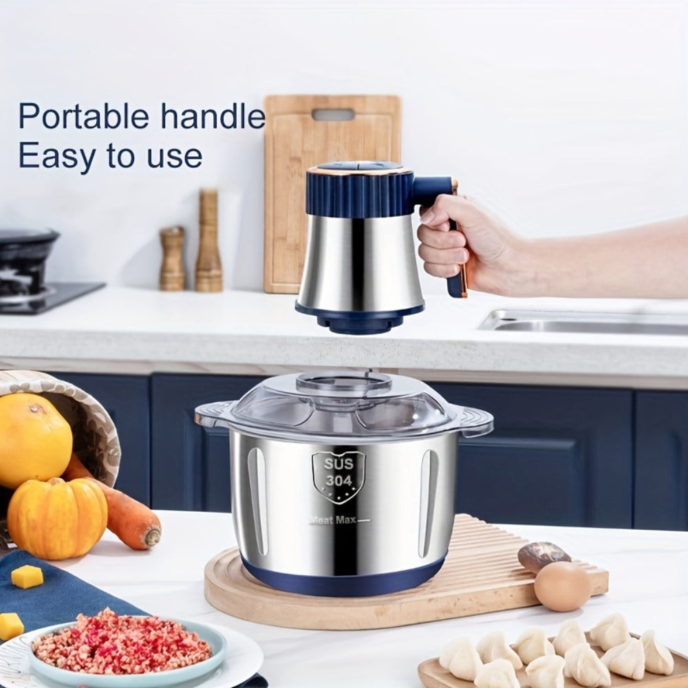 Electric Meat Grinder 5L 5-Speed ¨C Large Capacity Stainless Steel Food Processor, Blender & Filling Machine for Meat, Garlic, Chili & More
