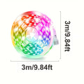 LED TV Backlight Strip RGB Bias Lighting for 45-75 Inch TVs, Color Changing Backlight with Remote & App Control, Music Sync, USB Powered, 3M Adhesive, Bedroom Living Room Home Theater Ambient Lighting