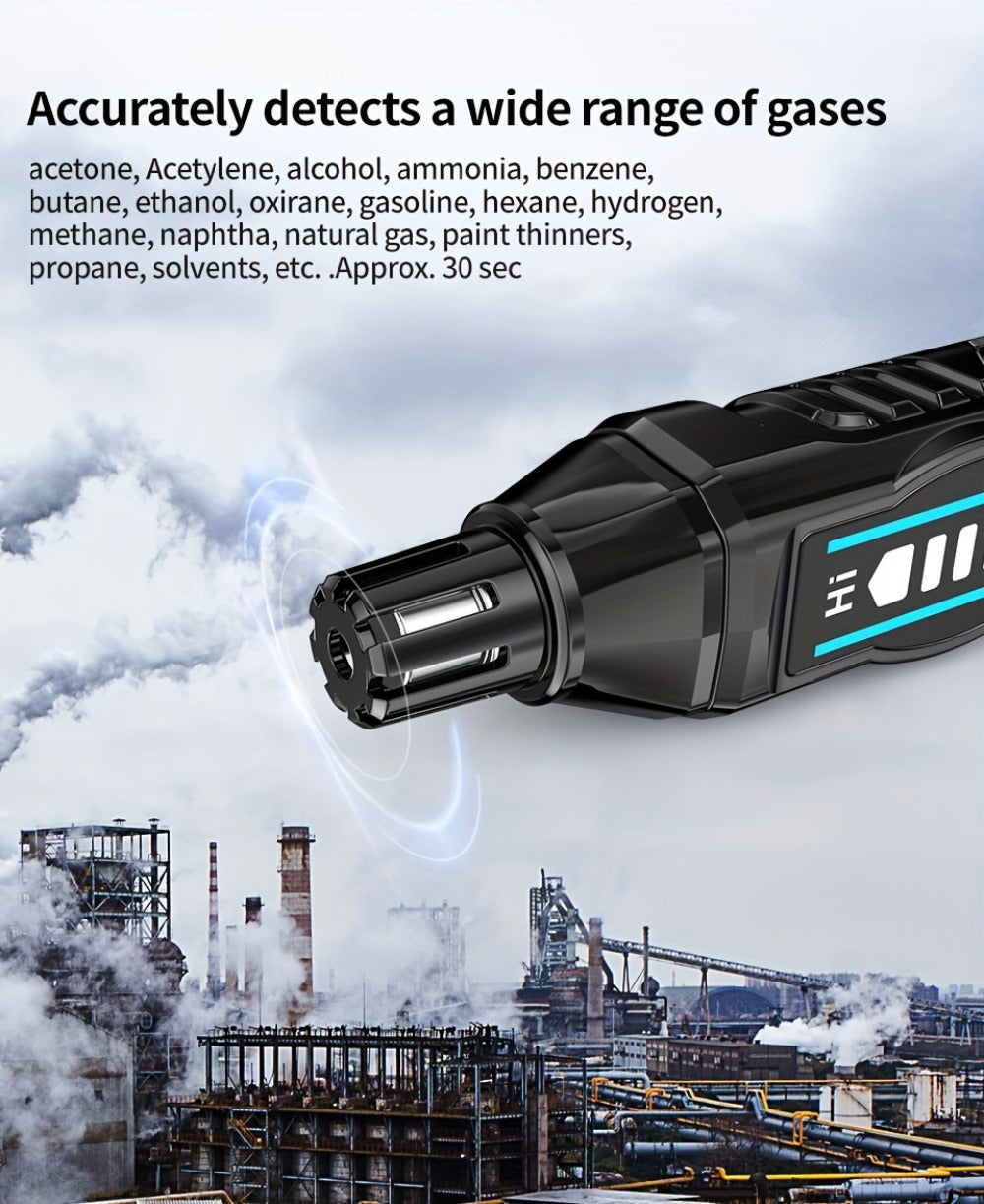 Combustible Gas Leak Detector - High Sensitivity Natural Gas & Methane Alarm with Audible & Visual Alert for Home & Industrial Safety