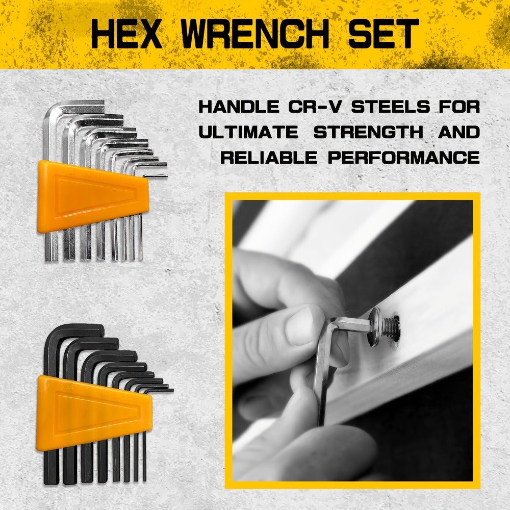Magnetic Screwdriver Set 121-Piece ¨C Chrome Vanadium Steel, Non-Slip Handle, Multi-Size Bits with Storage Rack, Magnetic Bowl, Gloves & Nail Puller ¨C Complete DIY Tool Kit Gift for Men