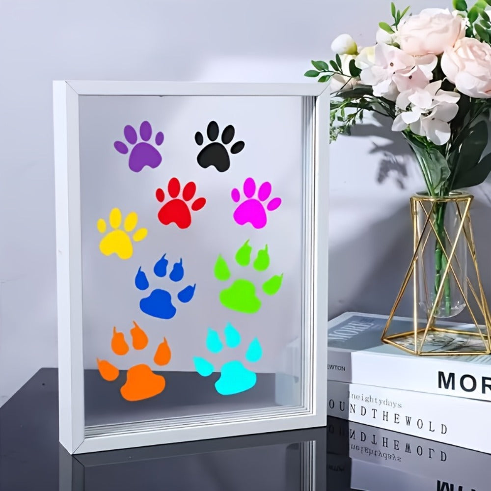 Family Handprint Kit with 4 Slots & 6 Colors ¨C Memory Frame Keepsake Gift