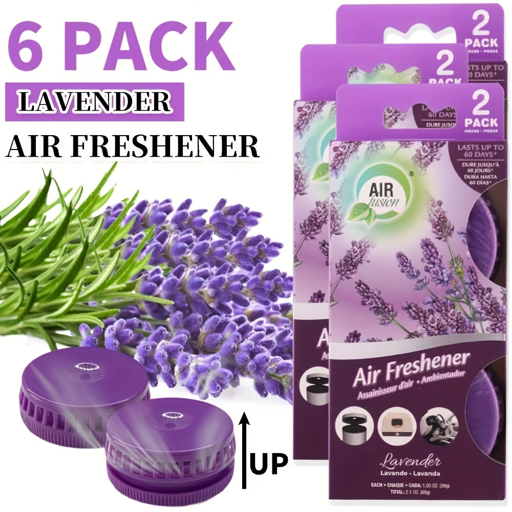 Air Freshener Spray 6 Pack Odor Eliminator for Bathroom Kitchen Car Cat Litter Box Garbage Can Small Spaces Lasts 30 Days Each