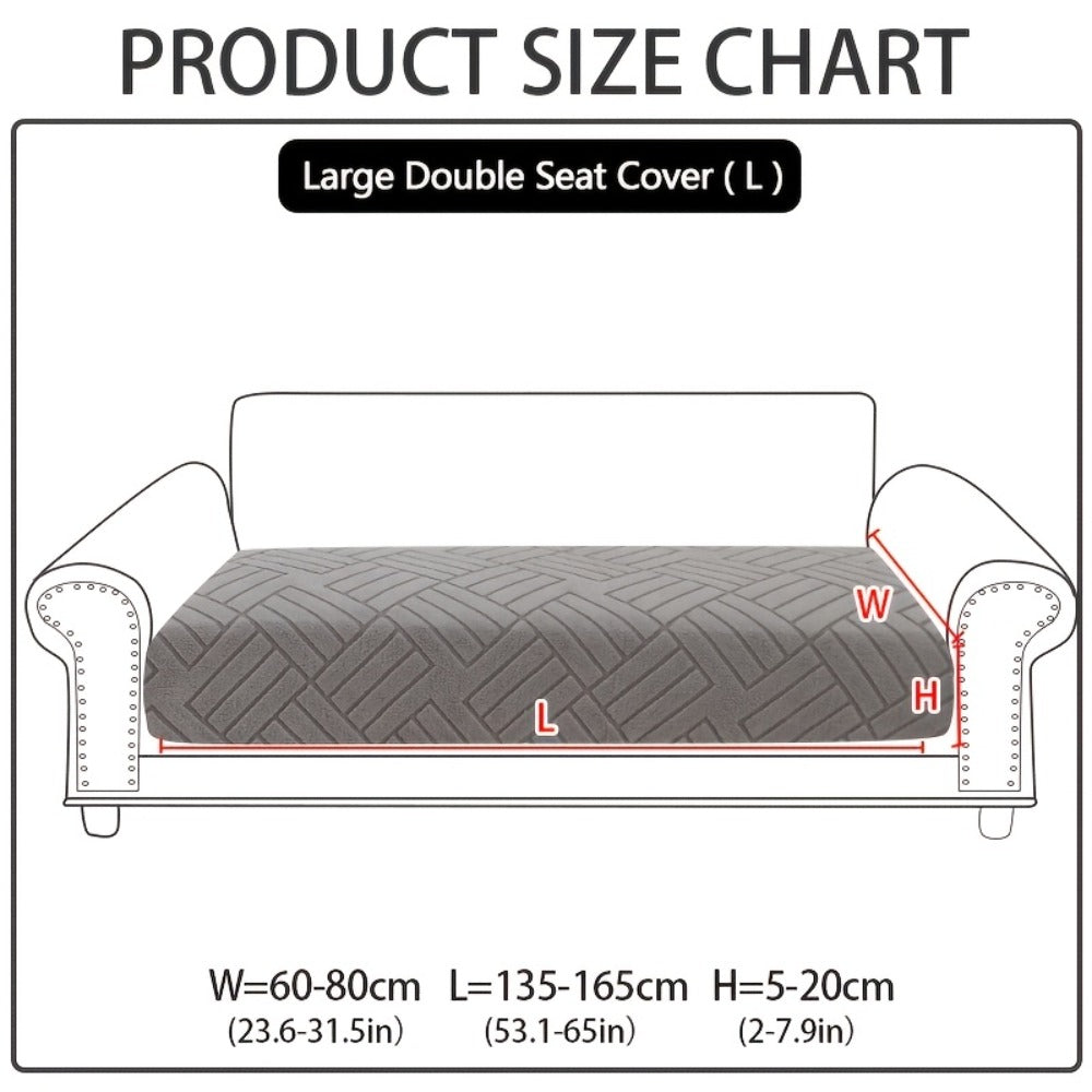 Sofa Cover Stretch Slipcover Universal Fit - Elastic Non-Slip Couch Cover Pet Friendly Machine Washable | Sofa Seat Cover Armrest Back Chaise Protector for Living Room Deep Gray Home Decor Furniture Cover