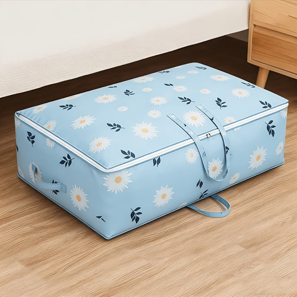 Under Bed Storage Bags 6pcs 140L - Large Capacity Foldable Organizer Bags for Clothes Blankets Bedding, Space Saving Underbed Storage