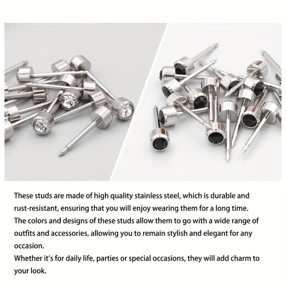 Ear Piercing Kit ¨C 8 PCS Disposable Self Piercing Gun with 316 Stainless Steel Earrings, Safe & Easy Home Ear Piercing Tool for Family & Party Use
