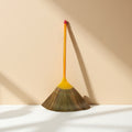 Natural Miscanthus Broom Handmade Thai Style Extra Long Heavy Duty Home Cleaning Broom Asian Grass Soft Bristle Cultural Decor