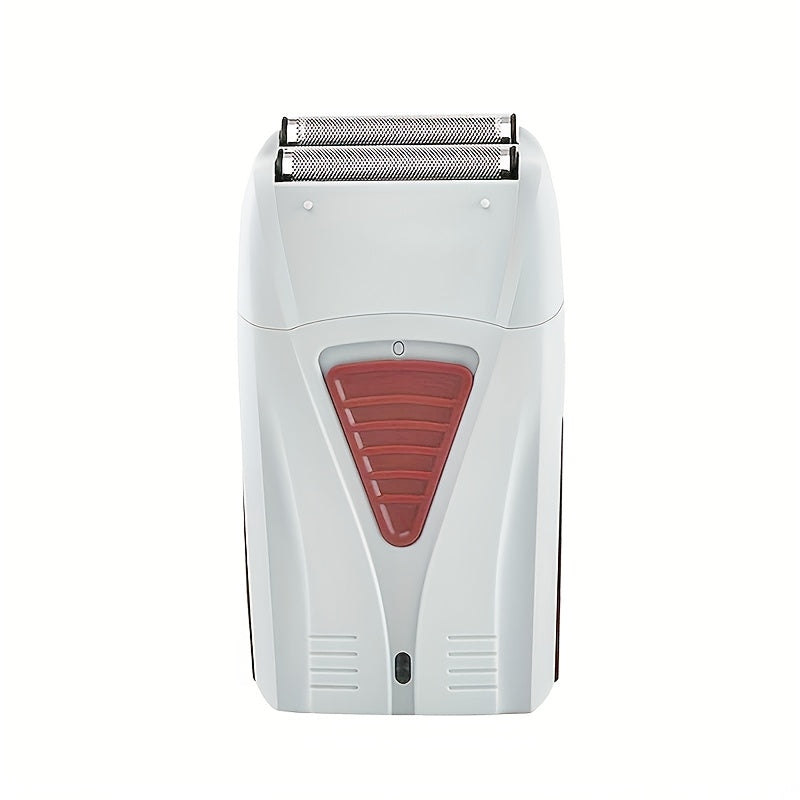 Electric Shaver for Men USB Rechargeable Portable Dual Head Razor Stainless Steel Blades 60 Min Runtime Beard Grooming Travel Shaver