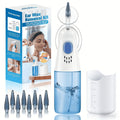 Ear Wax Removal Kit Manual Travel-Friendly Compact Ear Cleaning Set ¨C Safe Irrigation System for Adults and Kids, Portable Ear Cleaner Tool for Home and On-the-Go Ear Care