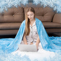Cooling Blanket Summer Quilt - Breathable Moisture-Wicking Thin Blanket 30% Polyester 70% Nylon, Physical Cooling for Bedroom Office Dorm, Tie-Dye & Pattern Designs