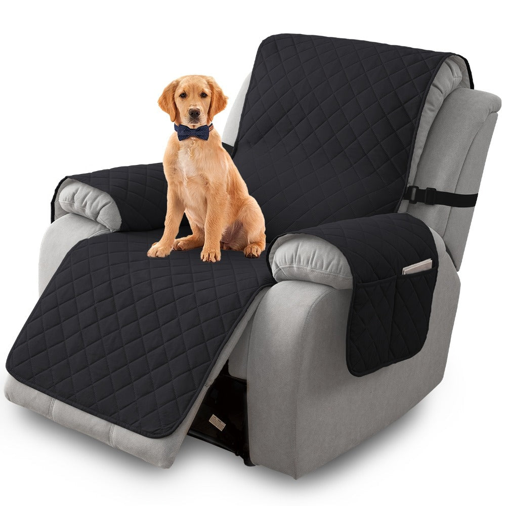 Non-Slip Recliner Chair Cover Sofa Slipcover with Elastic Straps Washable Pet Furniture Protector Indoor Outdoor 8 Colors