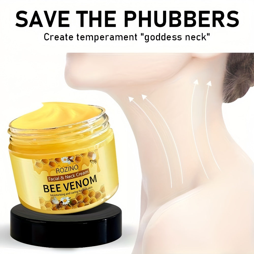 Bee Venom Face & Neck Lifting Firming Cream 150g with Hyaluronic Acid & Vitamin E ¨C Anti-Aging Moisturizer for Tightening, Hydrating & Smoothing Skin