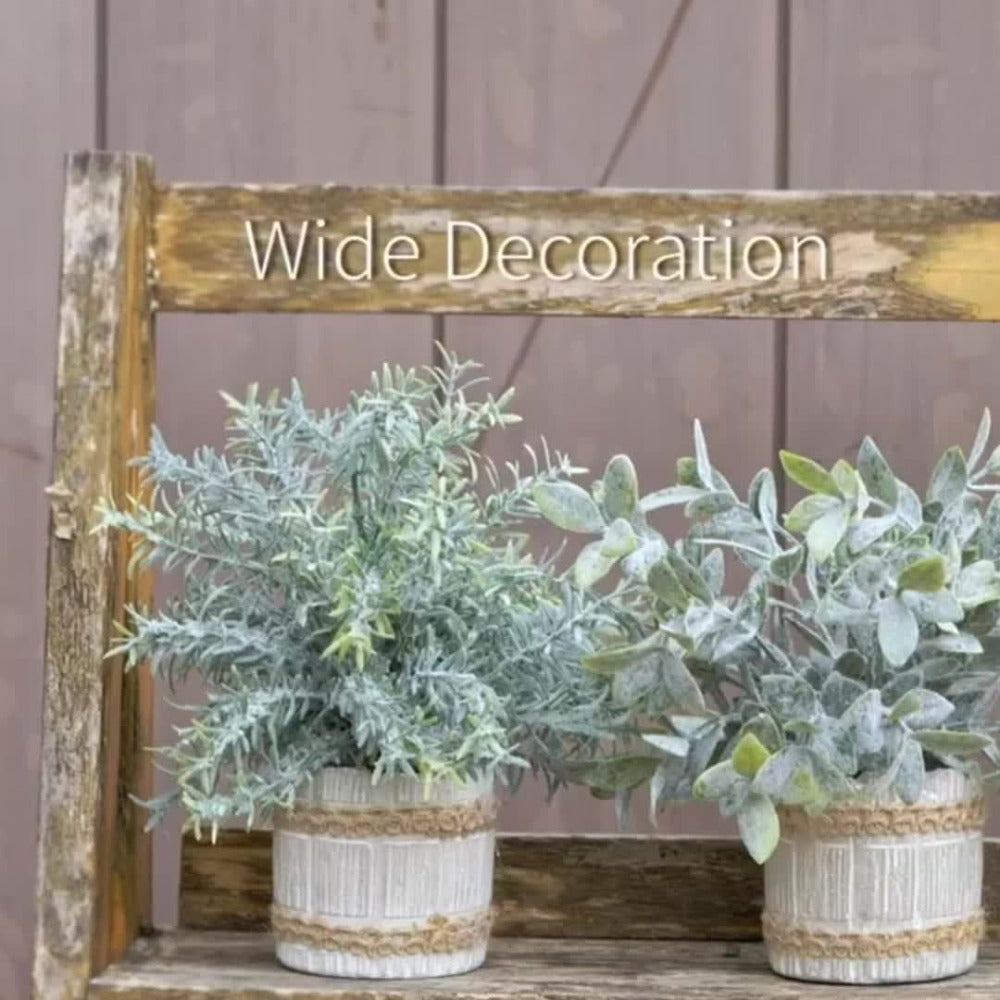 Fake Plants Artificial Plants Indoor 4-Pack Small Potted Greenery in Paper Pulp Pots | Faux Plants for Shelf Desk Home Office Farmhouse Bathroom Decor | Low-Maintenance Artificial Succulents Set
