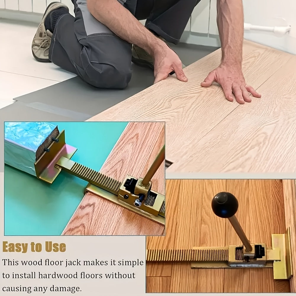 Hardwood Flooring Jack & Positioning Tool for Installing & Straightening Hardwood Floors ¨C Professional Floor Installation Tool for Tongue & Groove, Laminate & Engineered Wood Flooring
