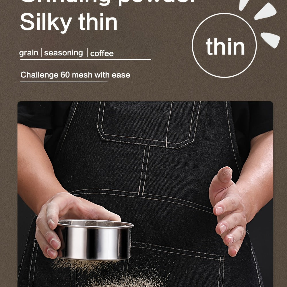 Electric Coffee Grinder with Stainless Steel Blade | 10-Second Fast Grinding | One-Button Control Spice Nut Bean Mill | Dry Food Processor for Coffee Beans Spices Grains Nuts
