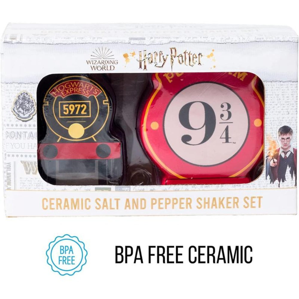 Harry Potter Hogwarts Express Salt and Pepper Shaker Set Ceramic Kitchen Dining Table Decor Gift