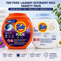 Tide Pods Laundry Detergent Pacs Bundle 84ct - Fresh Meadows 42ct + Free & Gentle 42ct, 3-in-1 Formula Stain Remover Color Protector, HE Compatible Hot & Cold Water, No Mess No Measuring