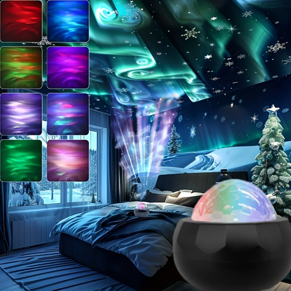 Aurora Magic Ball Light USB Plug-In with Remote ¨C Color Rotating Aurora Borealis Effect Night Light for Bedroom, Living Room & Party Atmosphere Decor
