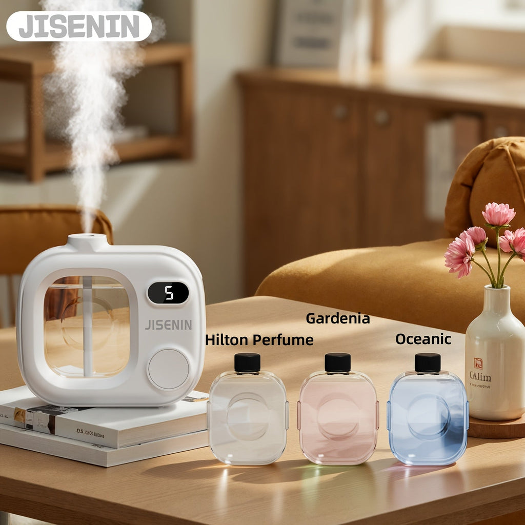 Essential Oil Diffuser Waterless Hanging Diffuser 5 Spray Modes 500mAh Rechargeable with Essential Oil Sets for Bedroom Office Hotel Kitchen Bathroom Desk Decor Aromatherapy Gift