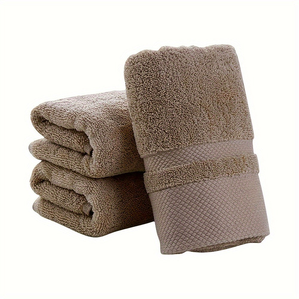 100% Cotton Bath Towel 500GSM Ultra Absorbent Soft Quick Dry Thick Hand Towel for Bathroom Gym Machine Washable Khaki Purple Blue Gray Green White 6-Pack Colorful