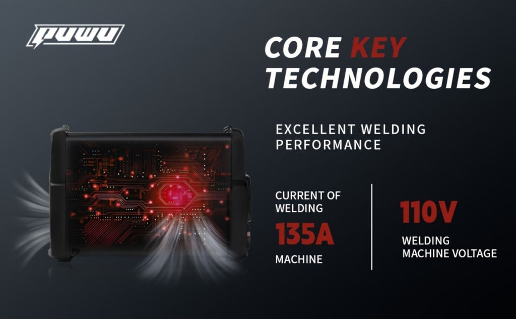 135A 110V MMA Arc Welder Stick Lift TIG 2-in-1 DC Inverter Welder LCD Digital Display Hot Start Thermal Protection Portable Welding Machine