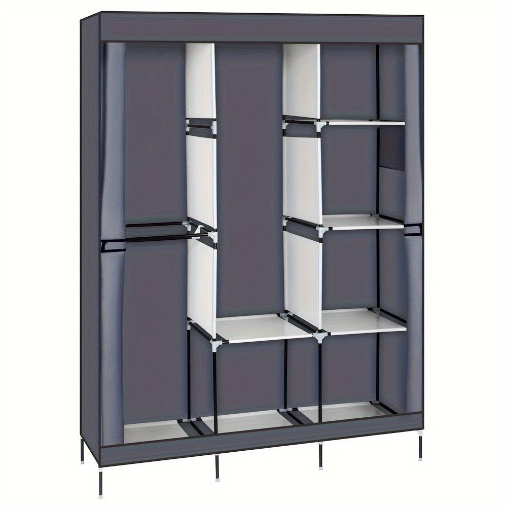 Portable Closet Wardrobe Organizer 71¡± Clothes Rack with Shelves, Freestanding Bedroom Storage Closet System