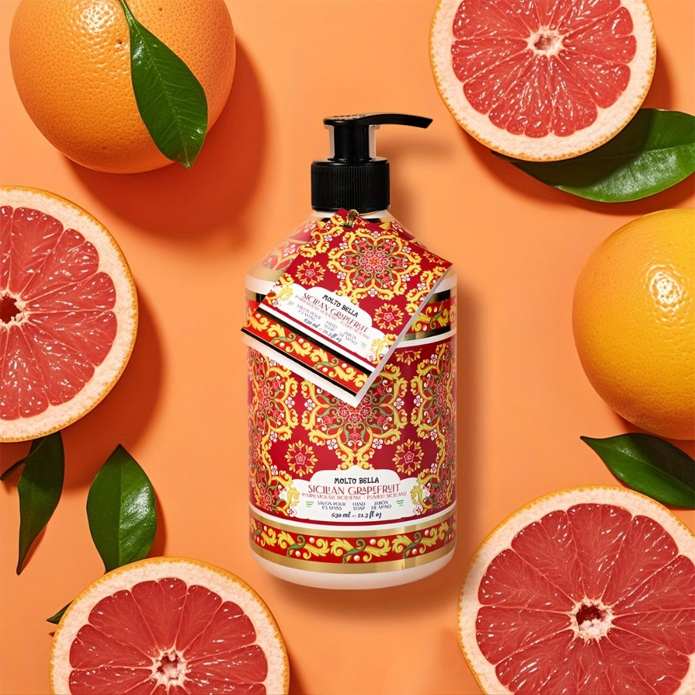 Liquid Hand Soap with Floral Press Bottle ¨C 21.3 fl oz, Moisturizing Scented Hand Wash in Lavender, Grapefruit, Jasmine, Coconut Shea & More