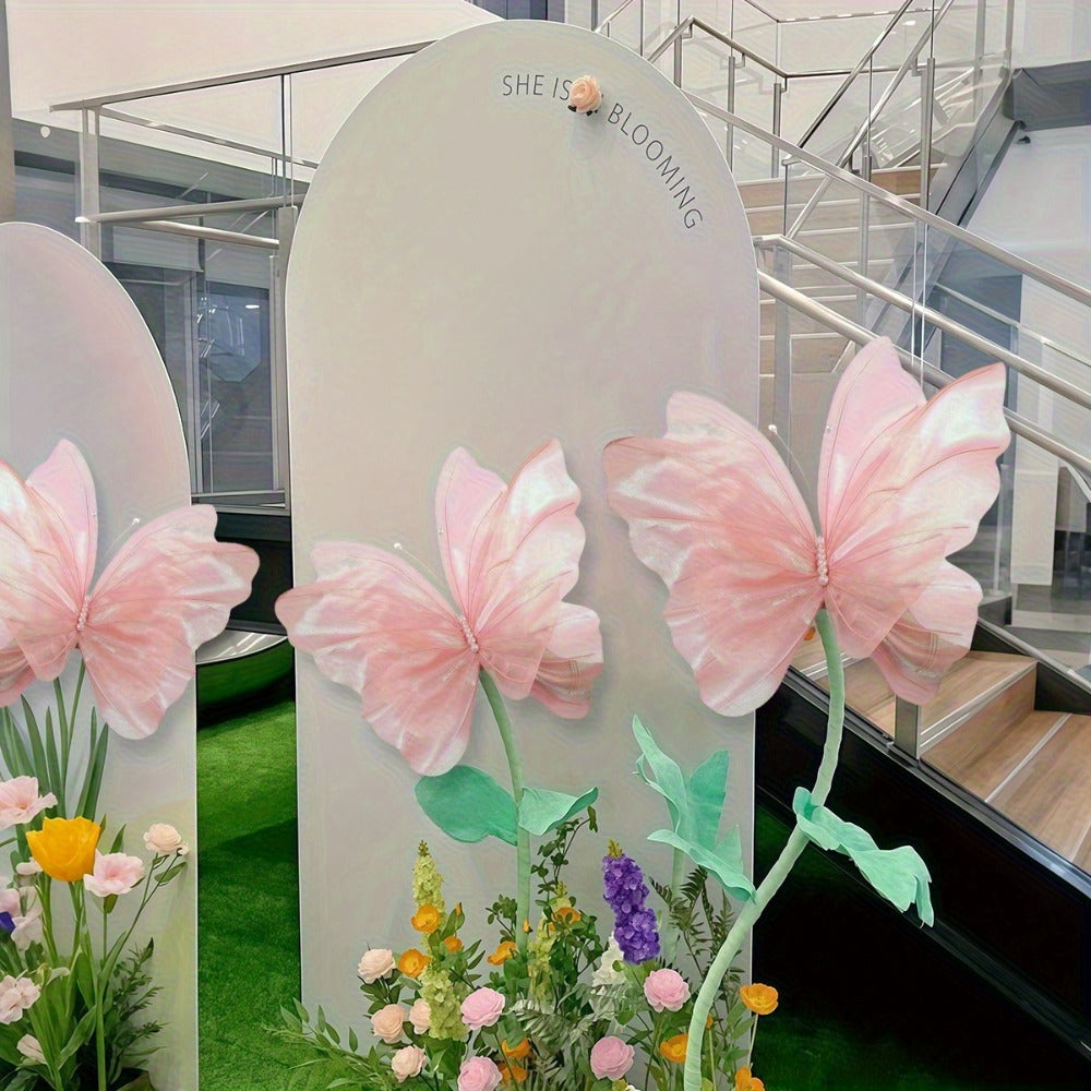 3D Butterfly Wall Decor Large 50cm Artificial Butterfly Decorations for Wedding Birthday Baby Shower Party Home Wall Decor 3 Pieces