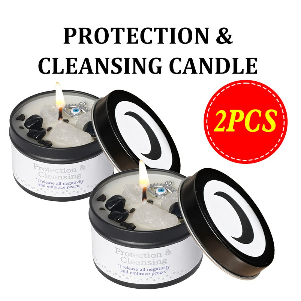 Manifestation Candles Scented Soy Wax with Golden Crystal ¨C Law of Attraction Abundance Candle for Meditation, Yoga & Focus | Spiritual Gift for Women with Guidance Card | Christmas, Birthday, New Year