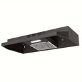 Range Hood 30 Inch Under Cabinet | Ducted & Ductless Convertible Kitchen Vent Hood with LED Light & 2-Speed Exhaust Fan, Stainless Steel ¨C Black, White & Silver, Easy Install